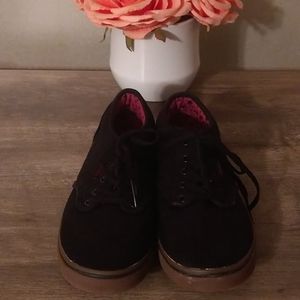 All Black Vans With Brown Sole